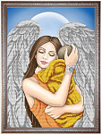 Набор для вышивания бисером СЛАВЯНОЧКА арт. НК-3086 Моя мама ангел 26х35.5 см