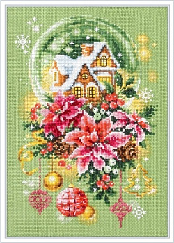 Набор для вышивания ЧУДЕСНАЯ ИГЛА PREMIUM арт.340-672 Волшебное Рождество 18х28 см