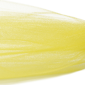 Фатин Кристалл средней жесткости блестящий арт.K.TRM шир.300см, 100% полиэстер цв. 17 К уп.5м - св.желтый