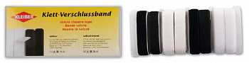 710-14 Kleiber Набор контактной ленты, ширина 2см 100% полиэстер цв.белый и черный