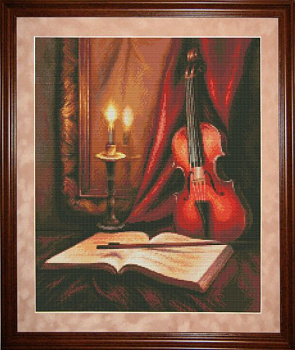 Набор для вышивания ЮНОНА арт.0702 Соло для скрипки 28х34 см
