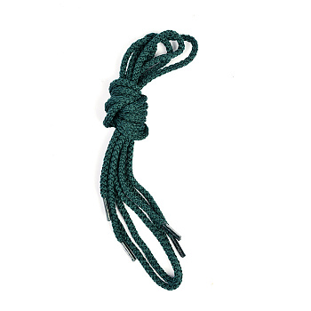 Шнурки круглые 3 мм ШО-6 длина 80 см, компл.2шт, цв.т.зеленый