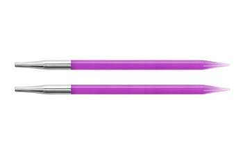 51260 Knit Pro Спицы съемные для вязания Trendz 8мм для длины тросика 28-126см, акрил, пурпурный, 2шт