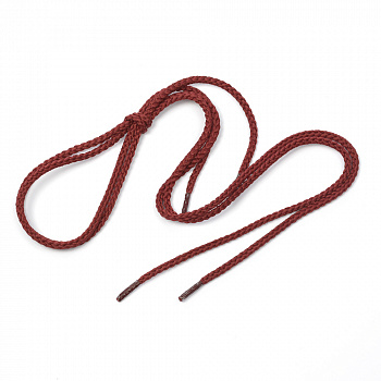 Шнурки круглые 3,5 мм 1с35 длина 60 см, компл.2шт, цв.бордо