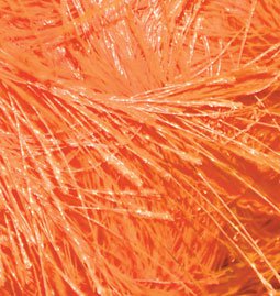 Пряжа для вязания Ализе Decofur Травка (100% полиэстер) 5х100г/110м цв.0654 оранжевый неон