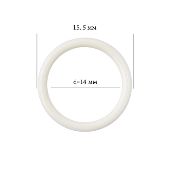 Кольцо для бюстгальтера Ø14мм металл ARTA.F.2831 цв.004 сумрачно-белый, уп.50шт