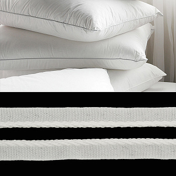 Кант для одеял/подушек плотный К1 цв.белый 12мм уп.600м