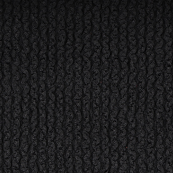 Ткань трикот. Бифлекс жатка арт.TBY-JB-08 490г/м² 92% ПЭ 8% спандекс шир.80см цв.8 черный уп.1м