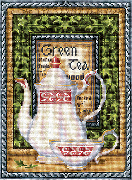Набор для вышивания СДЕЛАЙ СВОИМИ РУКАМИ арт.К-39 Коллекция чая.Грин Мелисса 20х26,5 см