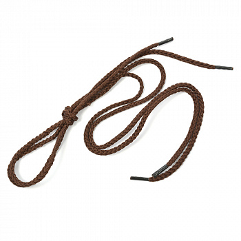 Шнурки круглые 3,5 мм 1с35 длина 60 см, компл.2шт, цв.коричневый