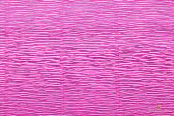 Бумага гофрированная Италия 50см х 2,5м 180г/м² цв.570 розовый