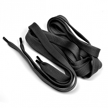 Шнурки плоские 14 мм 06с2341 длина 150 см, компл.2шт, цв. черный