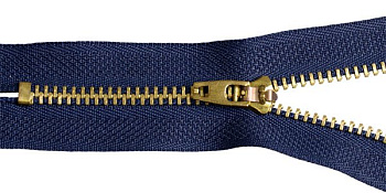 Молния MaxZipper джинсовая золото №4 14см н/р, замок М-4002 цв.F330 синий уп.50шт