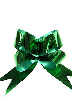 Бант бабочка металл.зеленый 48мм арт. ГС.BBW.484-45