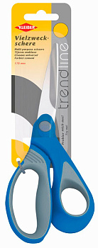 923-04 Kleiber Ножницы Trend Line универсальные, длина 17,8см, нержавеющая сталь/пластик, синий