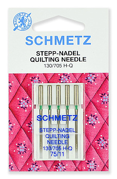 Иглы для бытовых швейных машин Schmetz для квилтинга 130/705H-Q №75, уп.5 игл