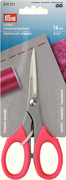 610521 PRYM Ножницы для шитья Хобби 14см мягкие пластиковые ручки