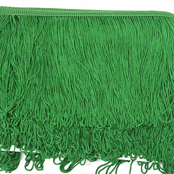 Бахрома шелковая TBY арт.FD-15 шир.15см цв.118 т.зеленый уп.10м