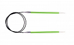 47187 Knit Pro Спицы круговые для вязания Zing 3,5мм/120см, алюминий, хризолитовый