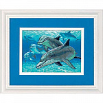 Набор для вышивания DIMENSIONS арт.DMS-06944 Глубоководные дельфины 18х13 см