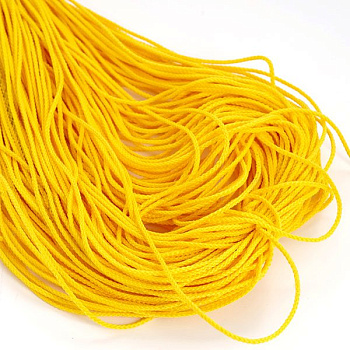 Шнур для мокасин, 1с-16, 1.5мм, цв. желтый