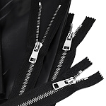 Молния MaxZipper мет. Титан №5 никель 60см цв.F322 черный уп.1 шт