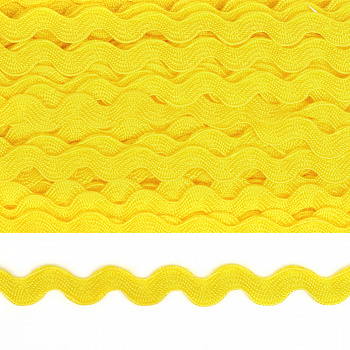 Тесьма декоративная Вьюнчик TBY арт.64312 шир.5мм цв.M506 желтый уп.32,92м