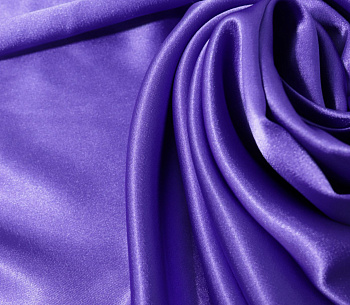 Ткань атлас стрейч 95 г/м² 97% полиэстер, 3% спандекс шир.150 см арт.Р.11310.09 цв.09 фиолетовый уп.25м (±5м)