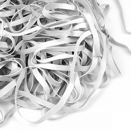 Резинка латексная для купальников 06мм гладкая TBY-48416 цв.белый уп.1кг (≈214м)