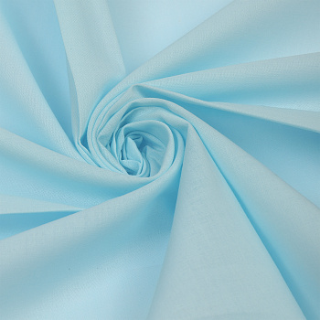 Ткань Батист 72 г/м² 100% хлопок шир.150 см арт.TBY.Bt.06 цв.небесно-голубой уп.5м