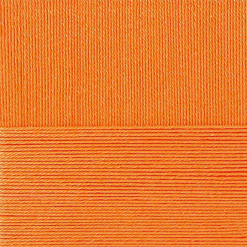 Пряжа для вязания ПЕХ Классический хлопок (100% мерсеризованный хлопок) 5х100г/250м цв.485 желтооранжевый