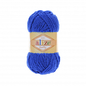 Пряжа для вязания Ализе Softy (100% микрополиэстер) 5х50г/115м цв.141 василек