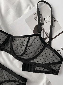 Сетка эластичная Мушка KRUZHEVO арт.TBY.00128 ш.160см цв.02 черный рул.188 м