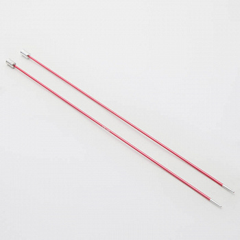 47261 Knit Pro Спицы прямые для вязания Zing 2мм/30см, алюминий, 2шт
