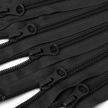 Молния MaxZipper пласт. спираль №5-N 70см цв.F322 черный уп.10шт