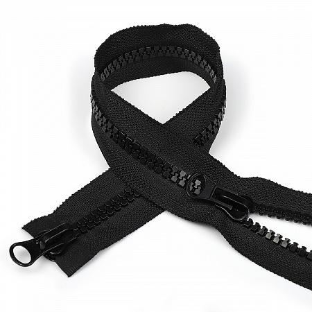 Молния Mzip трактор №8 2 замка усил.зв., 60см, цв.F322 черный уп.50шт