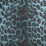 Сетка эластичная арт.T-0904 120г/м² принт Леопард ш.150см цв.2 морская волна уп.3м