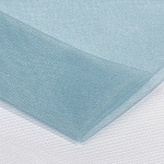 Фатин Кристалл средней жесткости блестящий арт.K.TRM шир.300см, 100% полиэстер цв. 67 К уп.50м - голубой