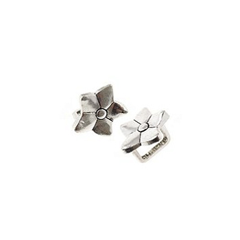 Бусины металлические TESОRO арт.TS-4841 цв.античное серебро уп.2шт Ø13 мм