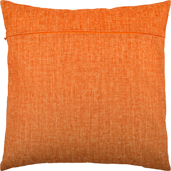 Обратная сторона наволочки для подушки ЧАРIВНИЦЯ арт. VB122 цв.апельсин 40х40 см