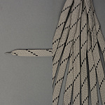 Шнурки плоские 14мм классическое плетение дл.100 см серые-черные точки (10 компл)
