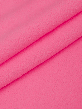 Ткань флис 2-х ст. TBY-0059-933 190 г/м² 100% ПЭ шир.150см  цв.933 яр.розовый рул.25кг