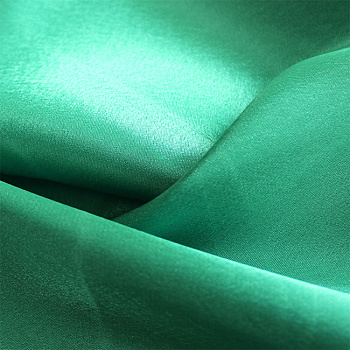 Ткань креп сатин 140г/м² 100% ПЭ шир.150см арт.Л4000 цв.611 зеленый рул.30м