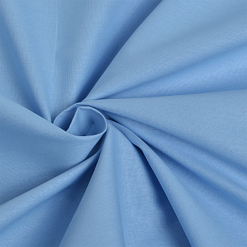 Ткань ранфорс гладкокраш., арт.SL211390-V24, 130г/м², 100% хлопок, шир.240см, цв.нежно голубой, уп.3м