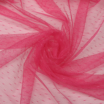 Фатин горошек мягкий шир.160см  100% полиэстер арт.TBY-1908-05 цв.св.розовый диаметр горошин 0,1см рул.15м