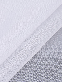 Ткань Вуаль 45 г/м² 100% полиэстер шир.300 см арт.Vei.01 цв.белый рул.120м