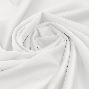 Ткань шелк Армани 120г/м² 97% ПЭ 3% Спандекс шир.150см арт.TBYArm-001 цв.01 белый уп.2м