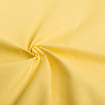Ткань ранфорс гладкокраш., арт.WH V06, 130г/м²,100% хлопок, шир.240см, цв.желтый, уп.3м