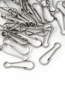 Карабин проволочный ТВ.JX5577 сталь 25мм уп. 50шт