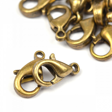 Замок Карабин MAGIC 4 HOBBY для бус  арт.MH.11195-4 цв.бронза 10х5мм уп.200шт